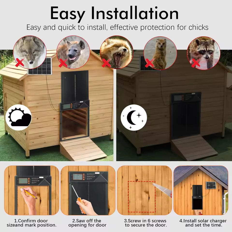 Coopr™ - Automatic Chicken Coop Door (Solar Powered)